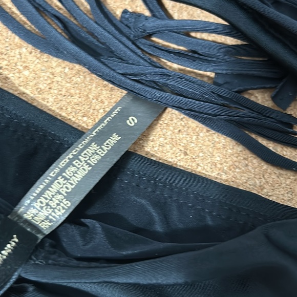 ViX Paula Hermanny MACRAMÉ FRINGE TIES BIKINI Set in Black small - Picture 16 of 16